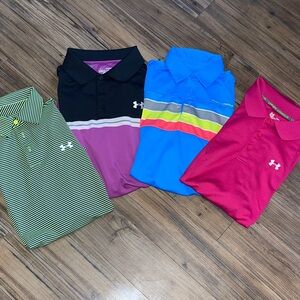 Under Armour Men's Polo Set - Black, Blue, Pink, Green